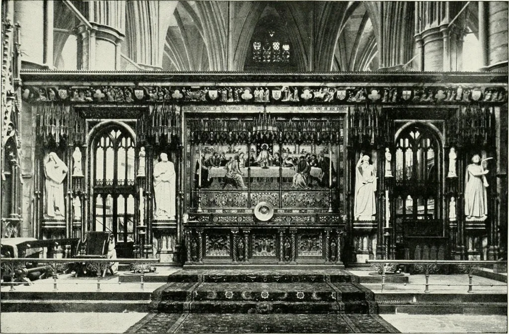 An illustration from Westminster abbey and the cathedrals of England, 1895, leaf 34