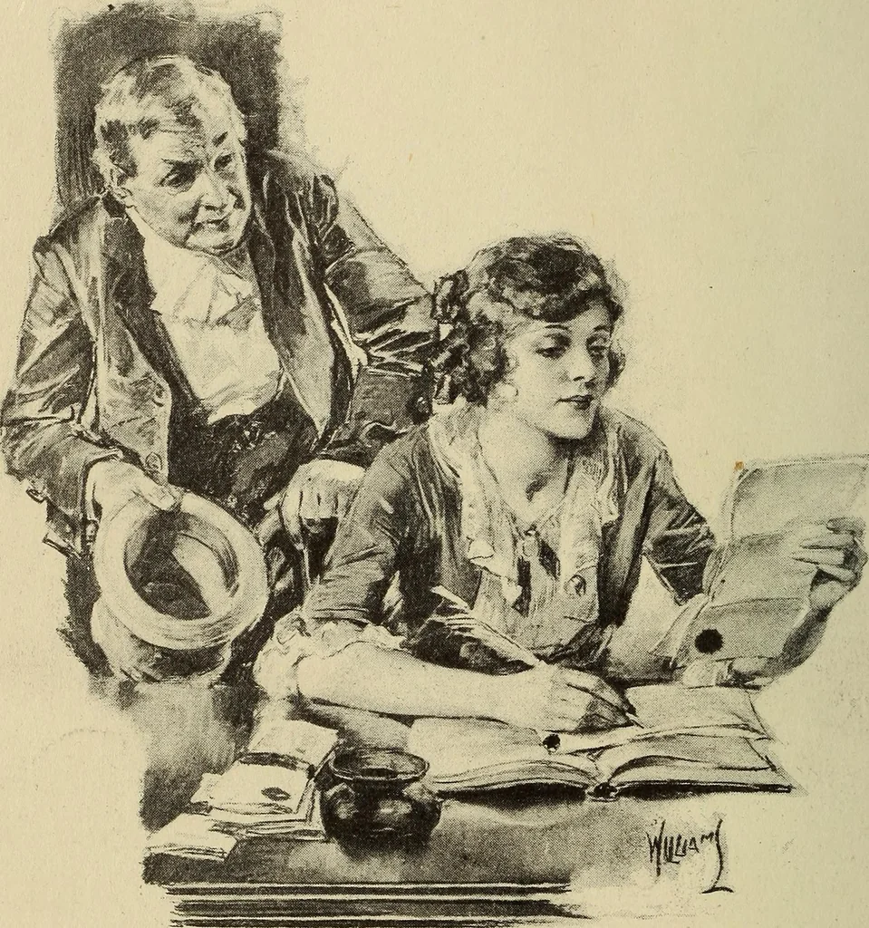 An illustration from What the advertiser & artist should know about reproduction; a review of the different methods of reproducing drawings and paintings from the viewpoint of the requirements of modern advertising, with which is incorporated specialized essays by ten of the most noteworthy engraving houses in America, 1921, leaf 195