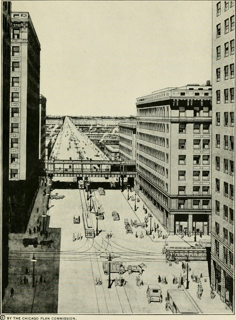 An illustration from What of the city? America's greatest issue--city planning, what it is and how to go about it to achieve success, 1919, leaf 486