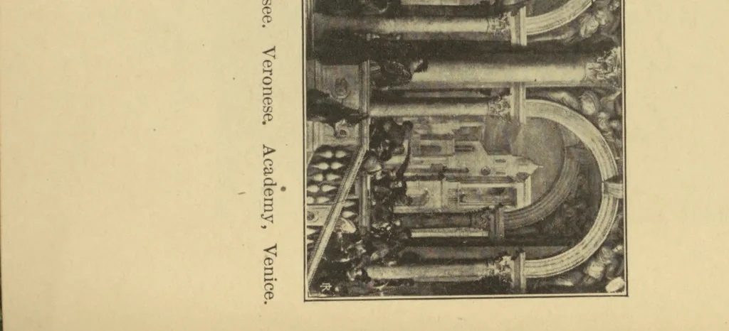 An illustration from What pictures to see in Europe in one summer, 1910, leaf 119