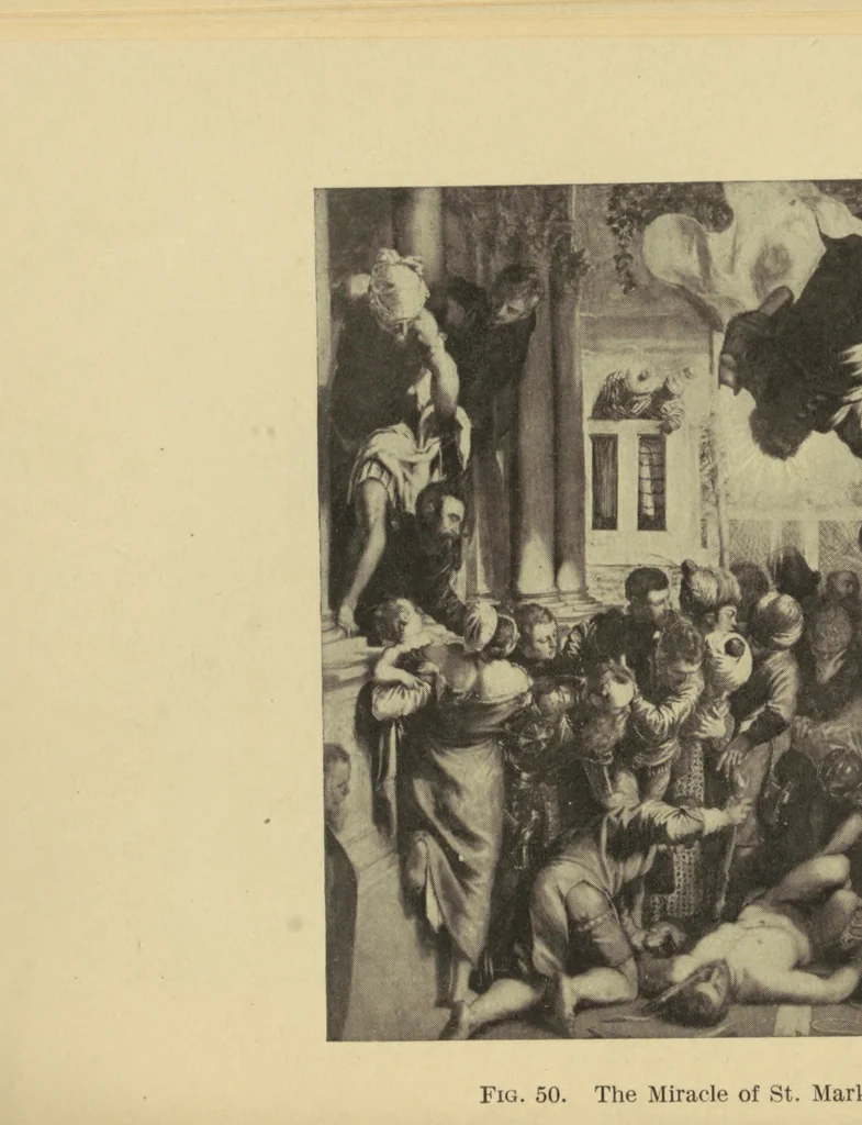An illustration from What pictures to see in Europe in one summer, 1910, leaf 131