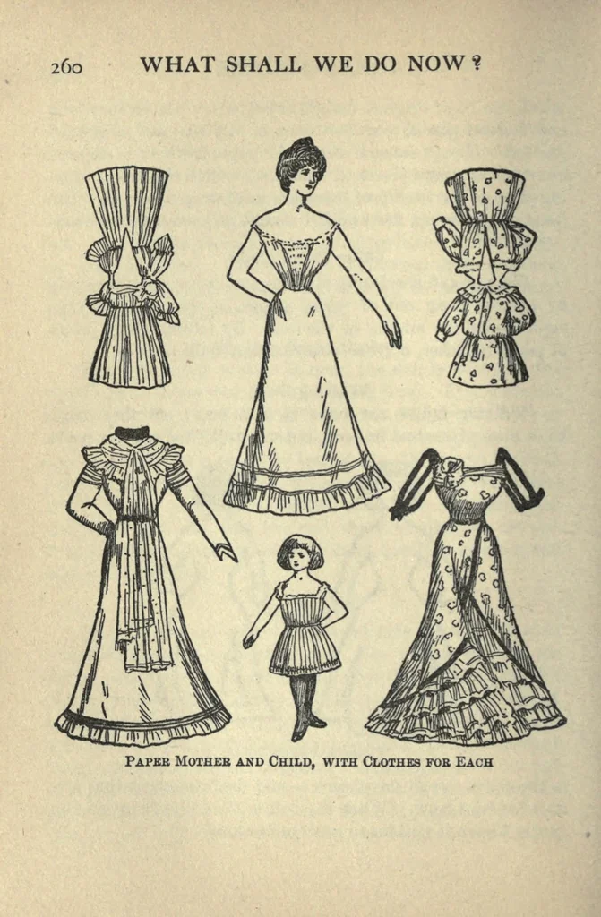 An illustration from What shall we do now? Over five hundred games and pastimes; a book of suggestions for children's games and employments, 1922, leaf 282