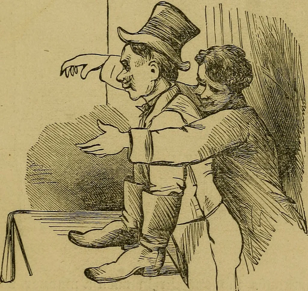 An illustration from What shall we do to-night? or, Social amusements for evening parties. Furnishing complete and varied programmes for twenty-six entertainments, 1873, leaf 126