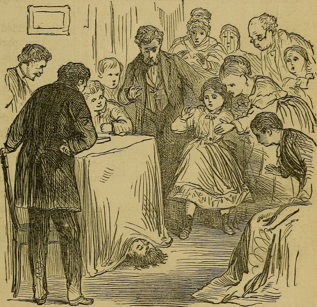 An illustration from What shall we do to-night? or, Social amusements for evening parties. Furnishing complete and varied programmes for twenty-six entertainments, 1873, leaf 134