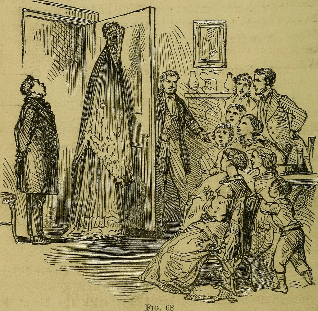 An illustration from What shall we do to-night? or, Social amusements for evening parties. Furnishing complete and varied programmes for twenty-six entertainments, 1873, leaf 197