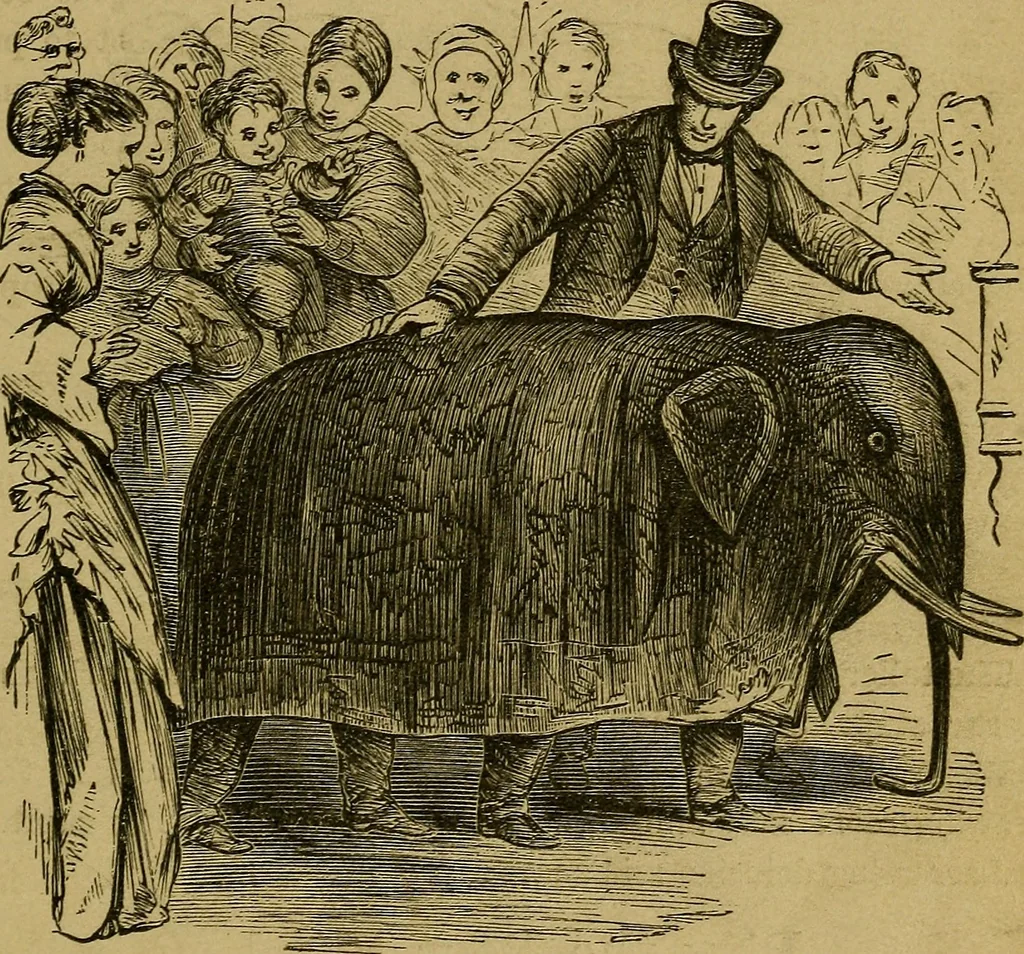 An illustration from What shall we do to-night? or, Social amusements for evening parties. Furnishing complete and varied programmes for twenty-six entertainments, 1873, leaf 22