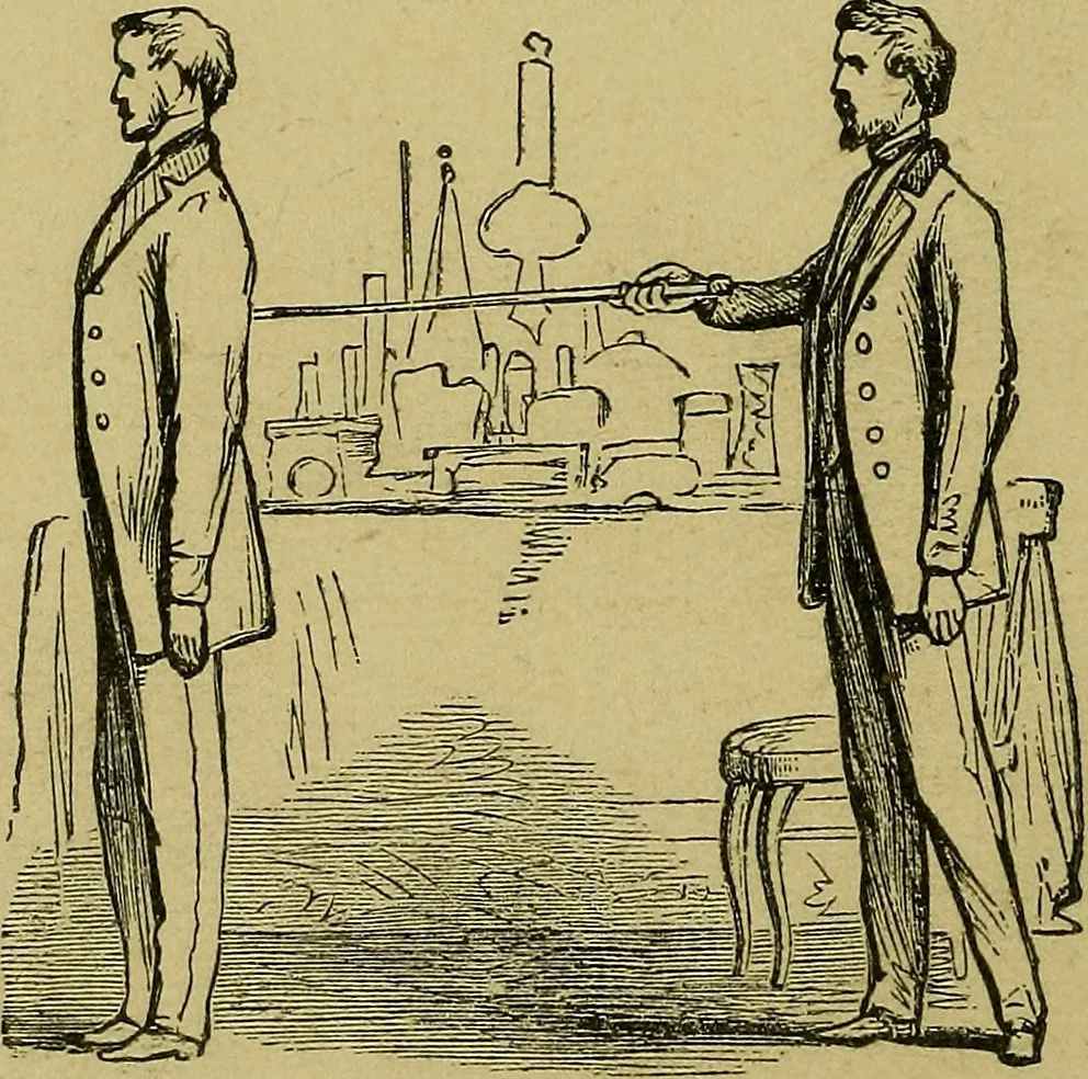 An illustration from What shall we do to-night? or, Social amusements for evening parties. Furnishing complete and varied programmes for twenty-six entertainments, 1873, leaf 231