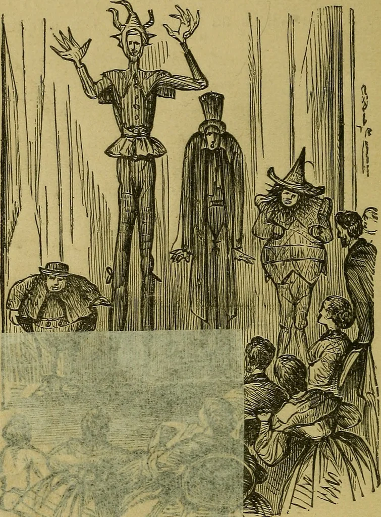 An illustration from What shall we do to-night? or, Social amusements for evening parties. Furnishing complete and varied programmes for twenty-six entertainments, 1873, leaf 27