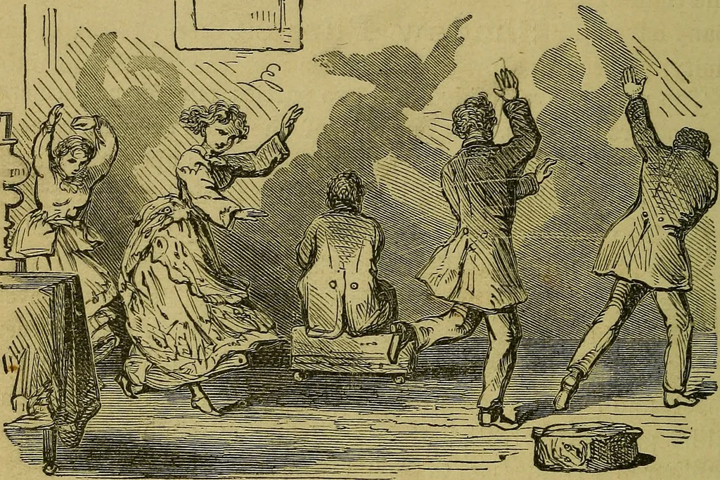 An illustration from What shall we do to-night? or, Social amusements for evening parties. Furnishing complete and varied programmes for twenty-six entertainments, 1873, leaf 287