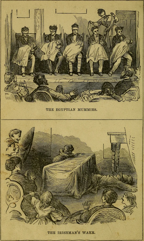 An illustration from What shall we do to-night? or, Social amusements for evening parties. Furnishing complete and varied programmes for twenty-six entertainments, 1873, leaf 5