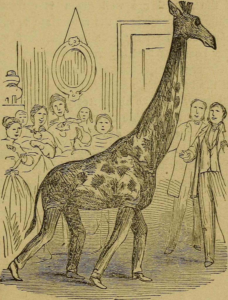 An illustration from What shall we do to-night? or, Social amusements for evening parties. Furnishing complete and varied programmes for twenty-six entertainments, 1873, leaf 72