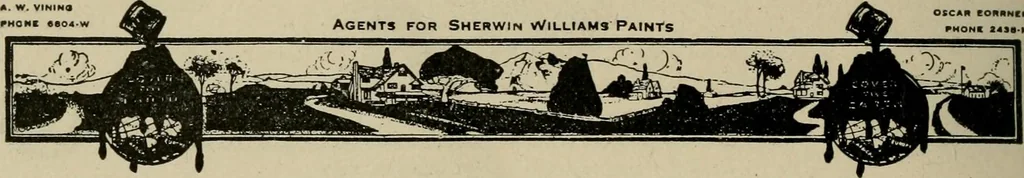 An illustration from What they say about Sanitas modern wall covering, 1919, leaf 11
