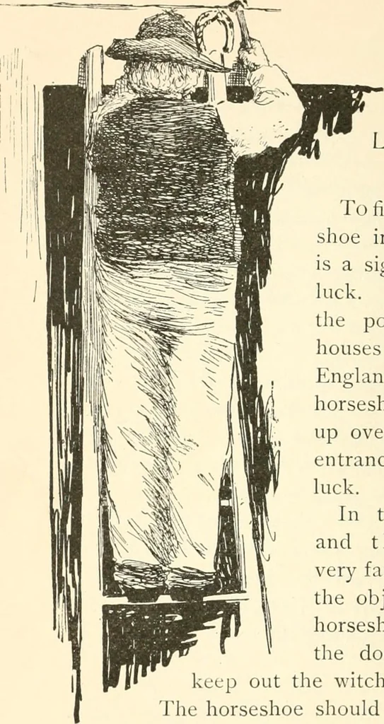 An illustration from What they say in New England; a book of signs, sayings, and superstitions, 1896, leaf 95