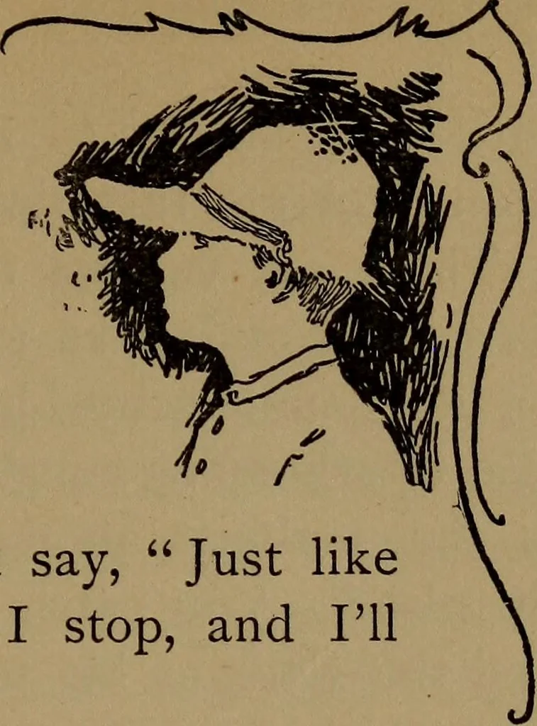An illustration from What they say in New England; a book of signs, sayings, and superstitions, 1896, leaf 172