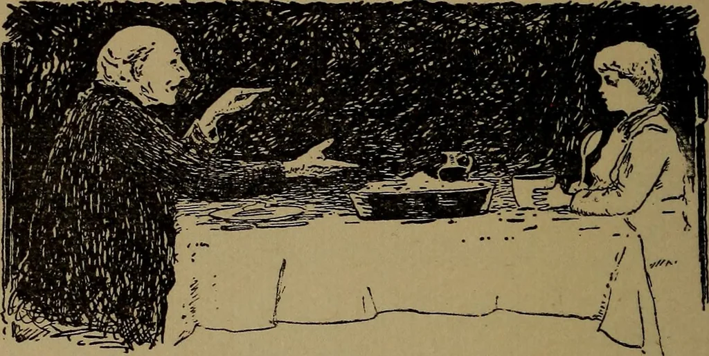An illustration from What they say in New England; a book of signs, sayings, and superstitions, 1896, leaf 203