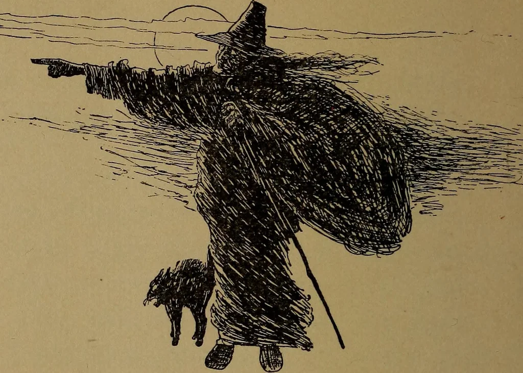 An illustration from What they say in New England; a book of signs, sayings, and superstitions, 1896, leaf 239
