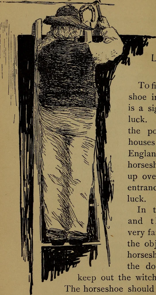 An illustration from What they say in New England; a book of signs, sayings, and superstitions, 1896, leaf 95