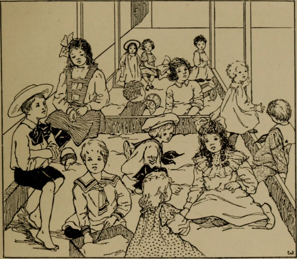 An illustration from What to do at recess, 1910, leaf 16