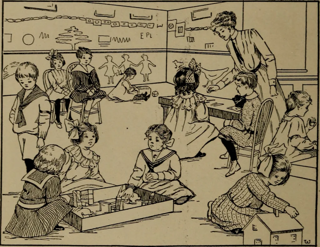 An illustration from What to do at recess, 1910, leaf 17