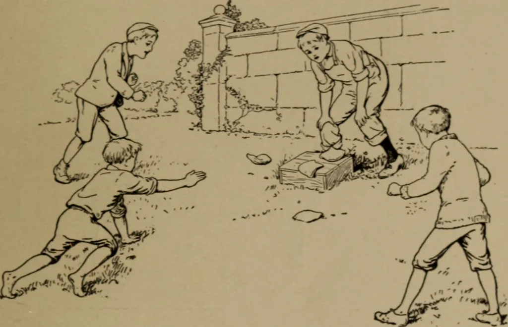 An illustration from What to do at recess, 1910, leaf 24