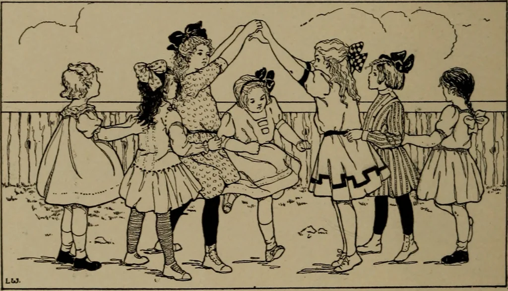 An illustration from What to do at recess, 1910, leaf 25