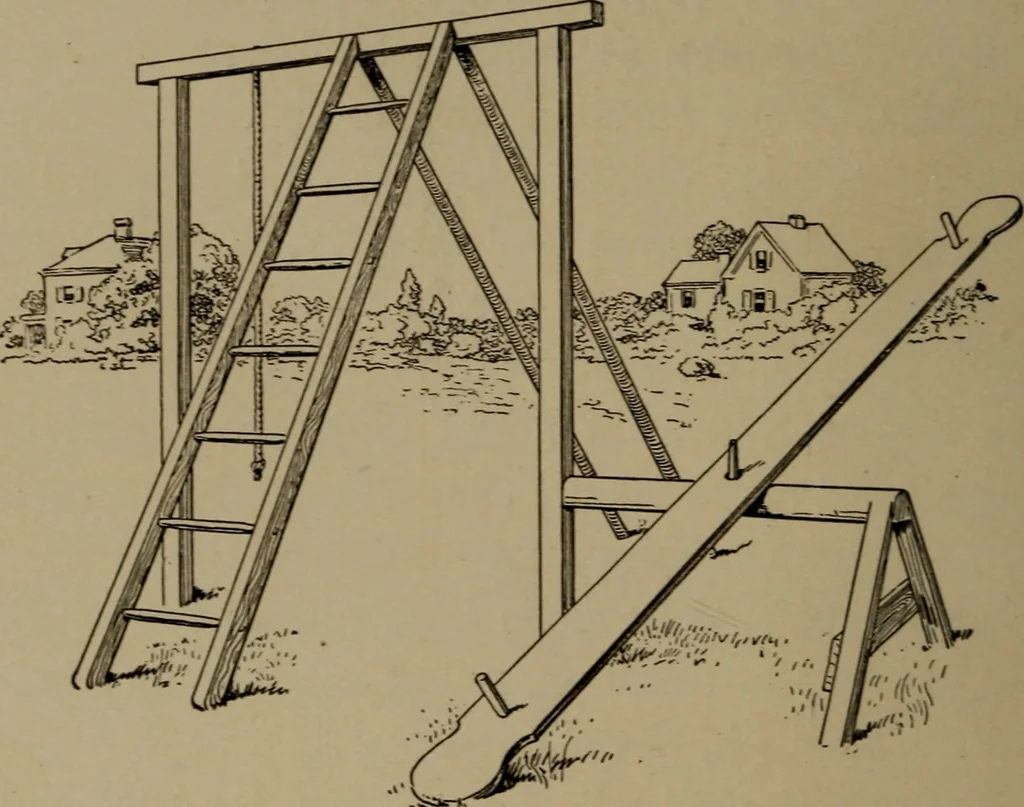 An illustration from What to do at recess, 1910, leaf 29