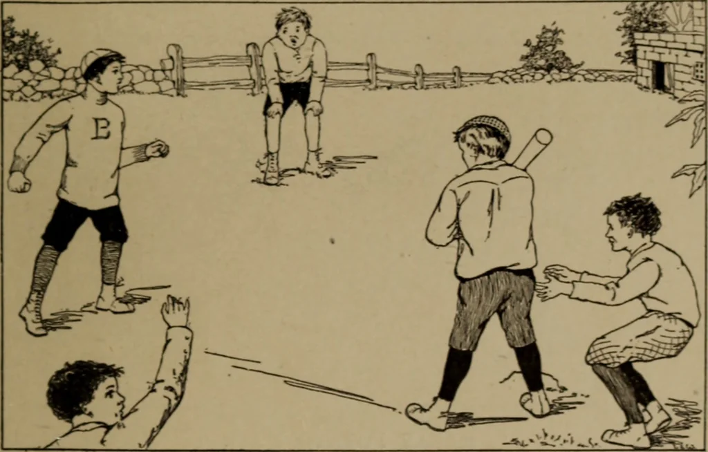An illustration from What to do at recess, 1910, leaf 32