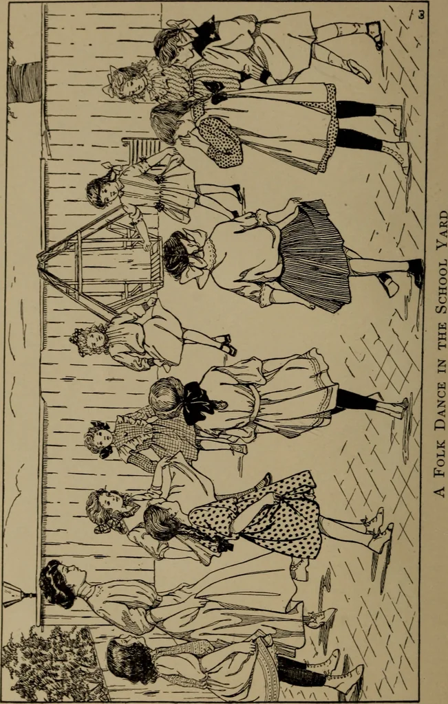 An illustration from What to do at recess, 1910, leaf 7