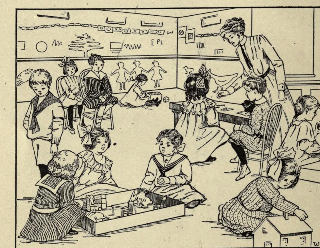 An illustration from What to do at recess, 1910, leaf 18