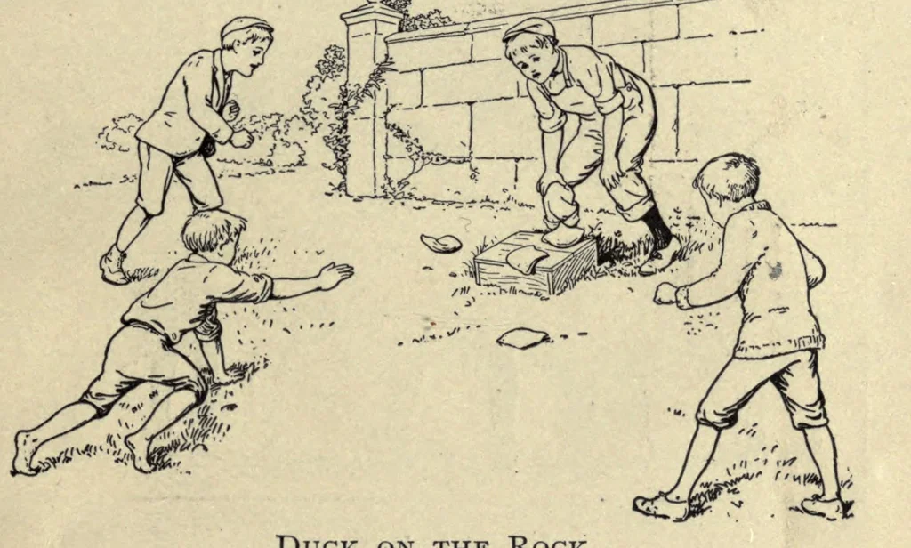 An illustration from What to do at recess, 1910, leaf 25