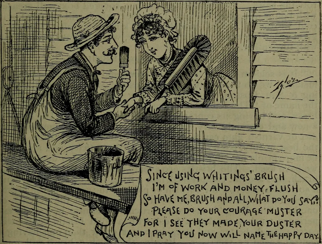 An illustration from What to do and how to do it. For those who paint, varnish, or kalsomine, 1883, leaf 12