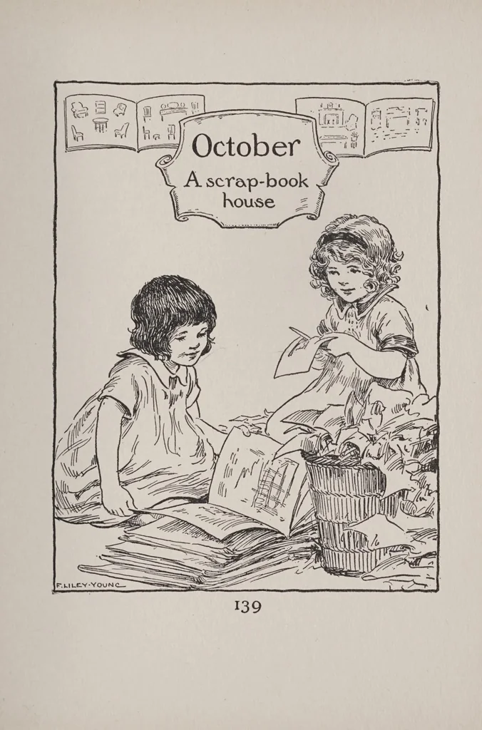 An illustration from What to do the whole year through; twelve month of happy activities for children, 1929, leaf 145