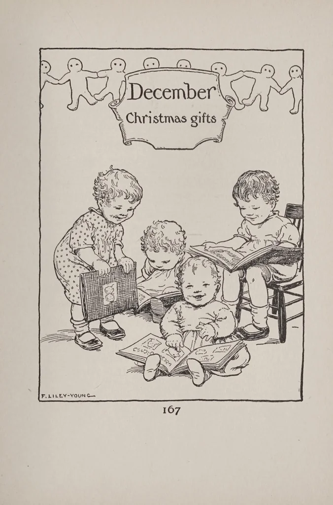An illustration from What to do the whole year through; twelve month of happy activities for children, 1929, leaf 173