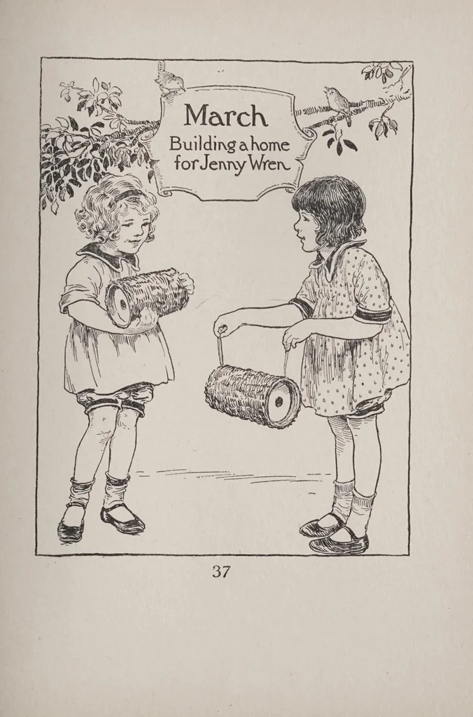 An illustration from What to do the whole year through; twelve month of happy activities for children, 1929, leaf 43