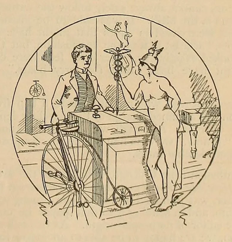 An illustration from The wheel, 1880, leaf 37