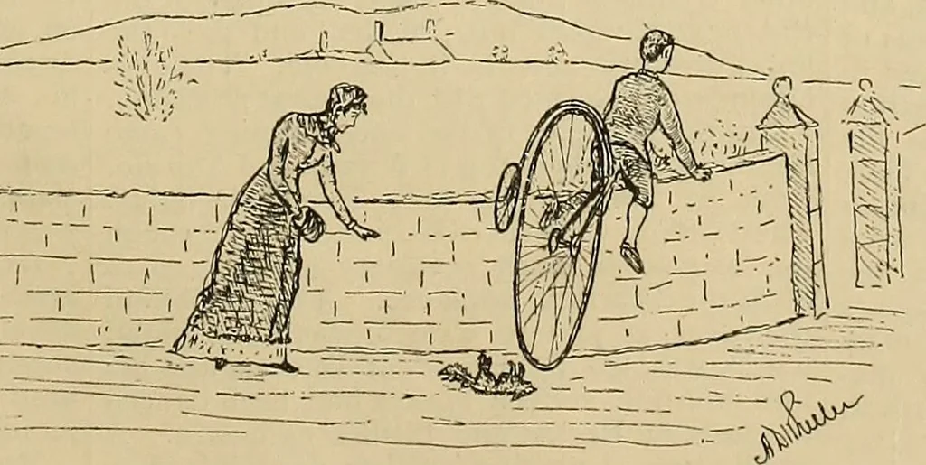 An illustration from The wheel, 1880, leaf 166