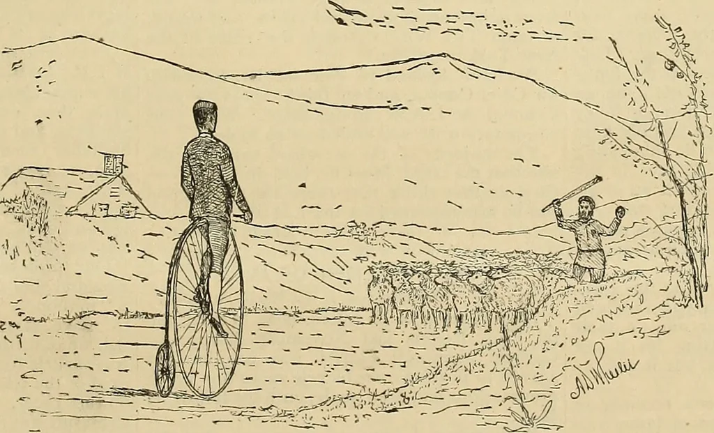 An illustration from The wheel, 1880, leaf 182