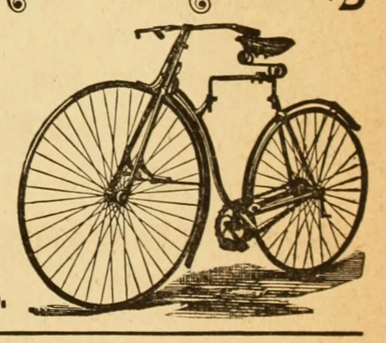 An illustration from The Wheelmen's gazette, 1886, leaf 155