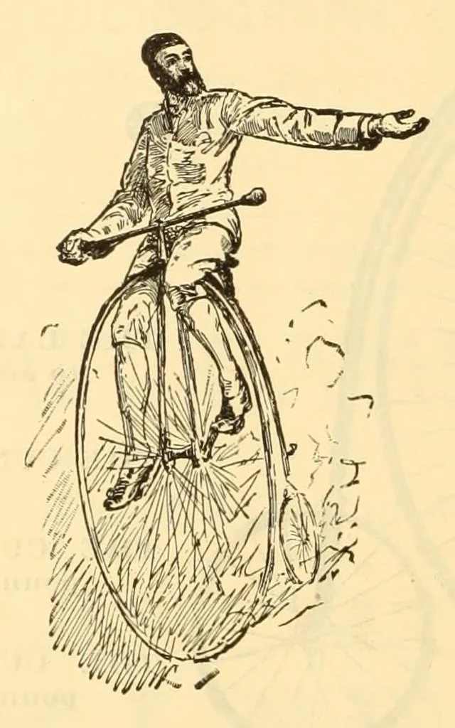 An illustration from The Wheelmen's gazette, 1886, leaf 268