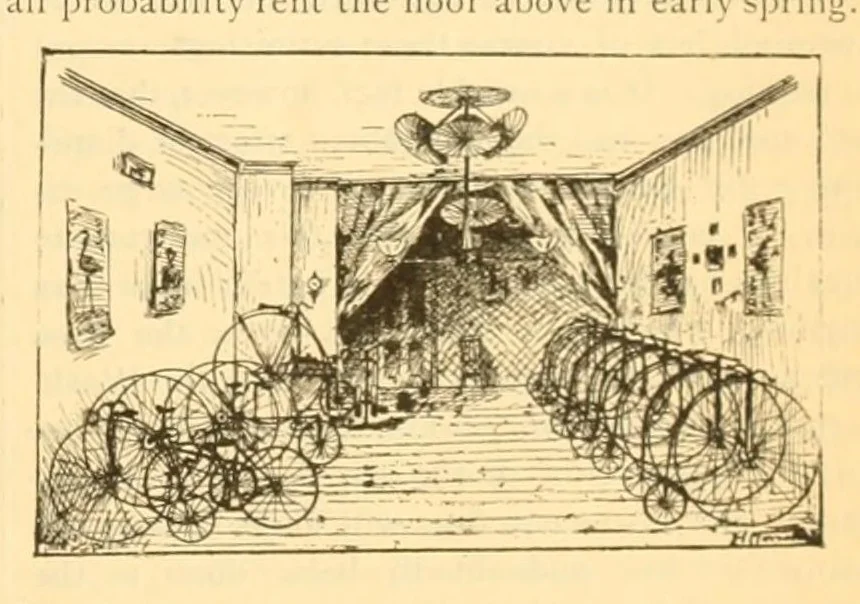 An illustration from The Wheelmen's gazette, 1886, leaf 431