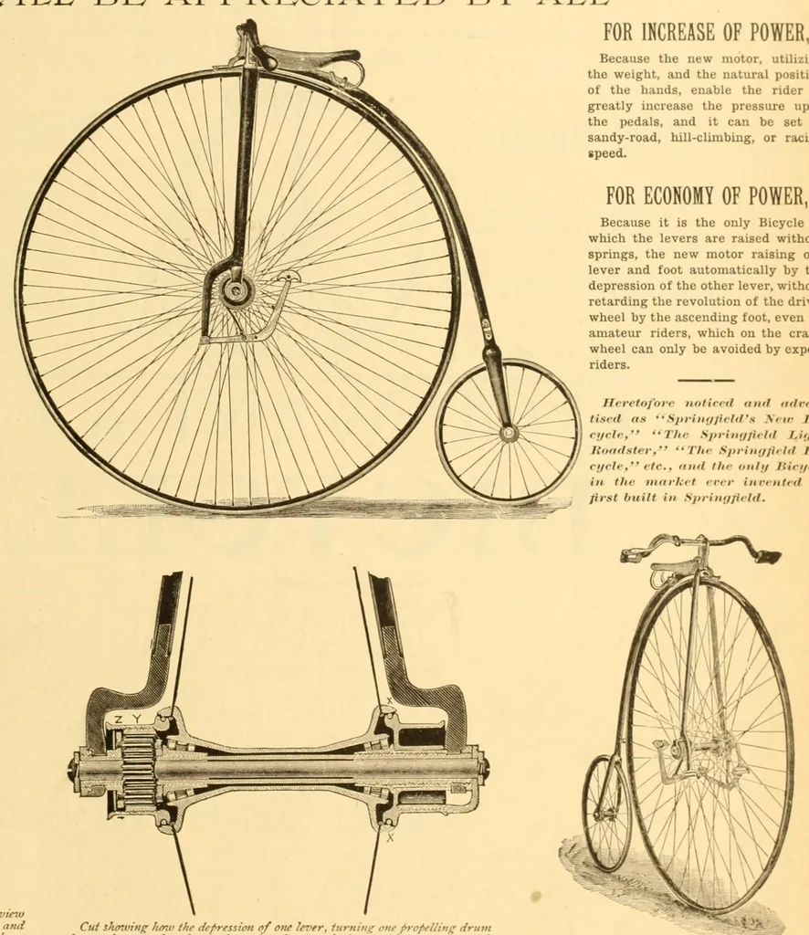 An illustration from The Wheelmen's gazette, 1886, leaf 197