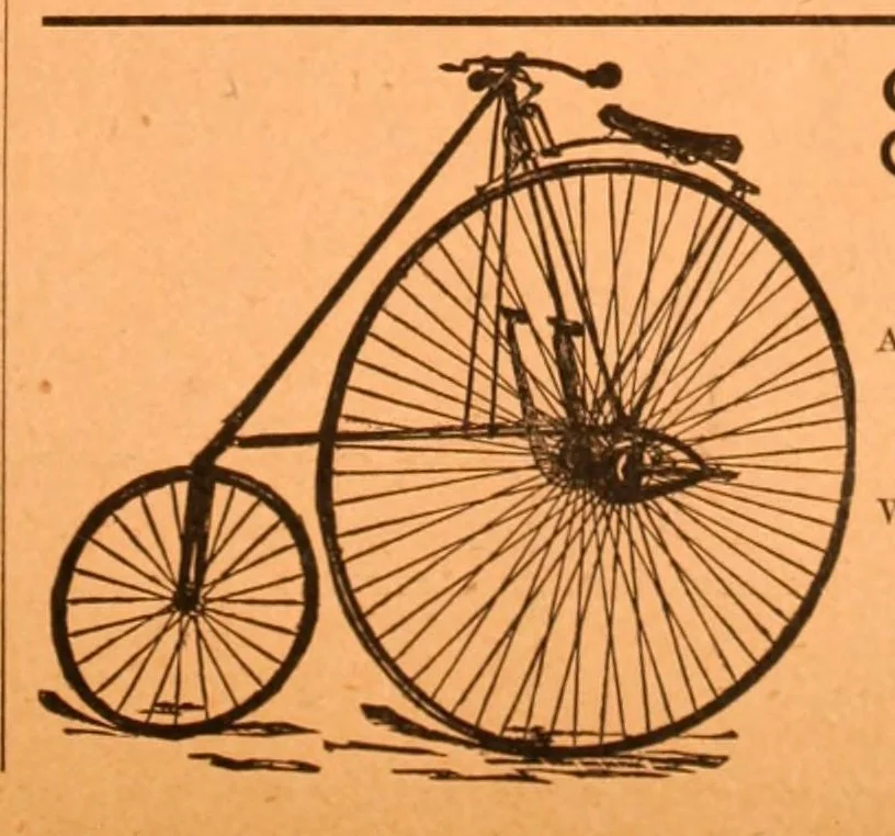 An illustration from The Wheelmen's gazette, 1886, leaf 111