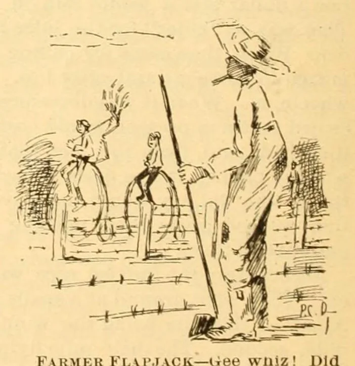 An illustration from The Wheelmen's gazette, 1886, leaf 194