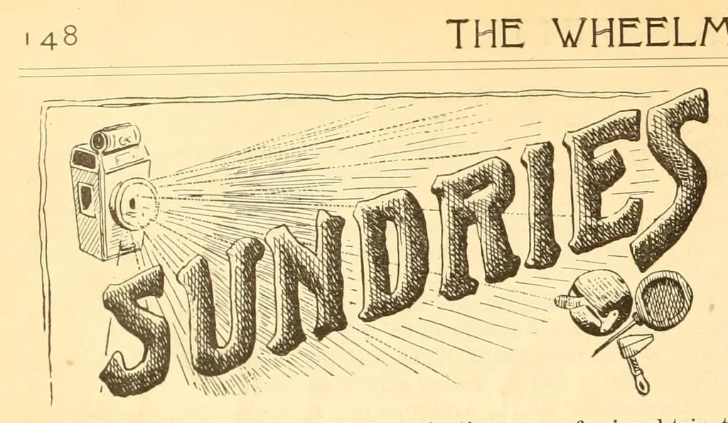 An illustration from The Wheelmen's gazette, 1886, leaf 284
