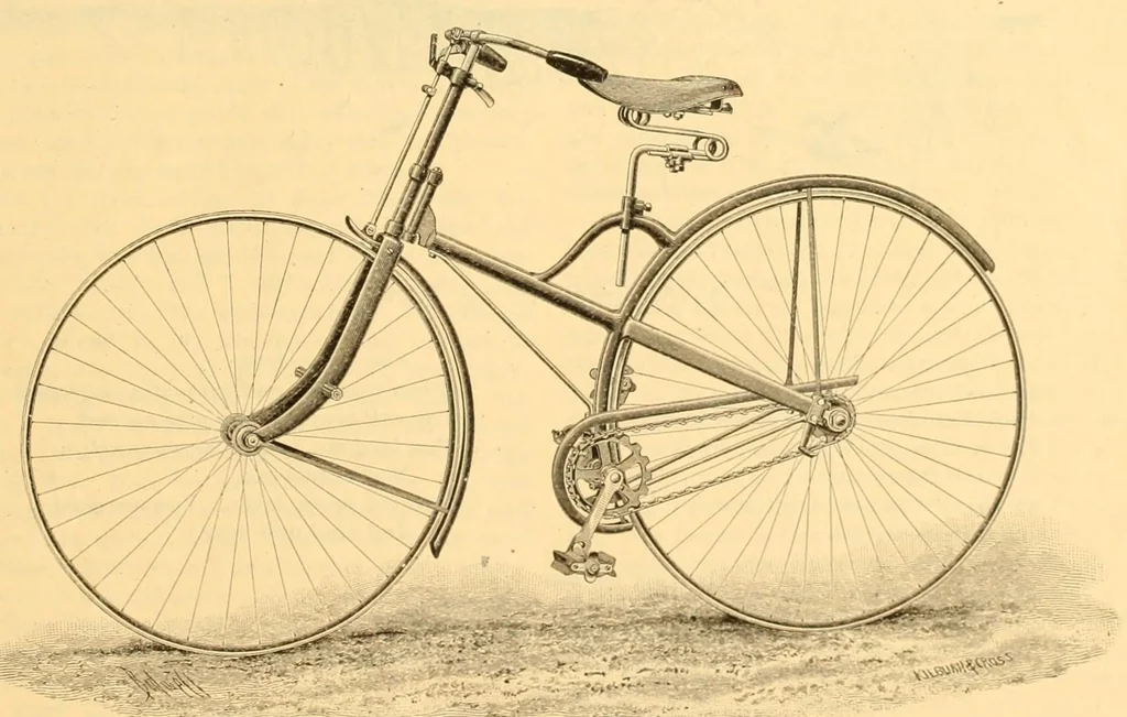 An illustration from The Wheelmen's gazette, 1886, leaf 47