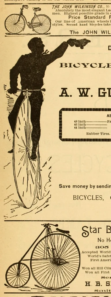 An illustration from The Wheelmen's gazette, 1886, leaf 189