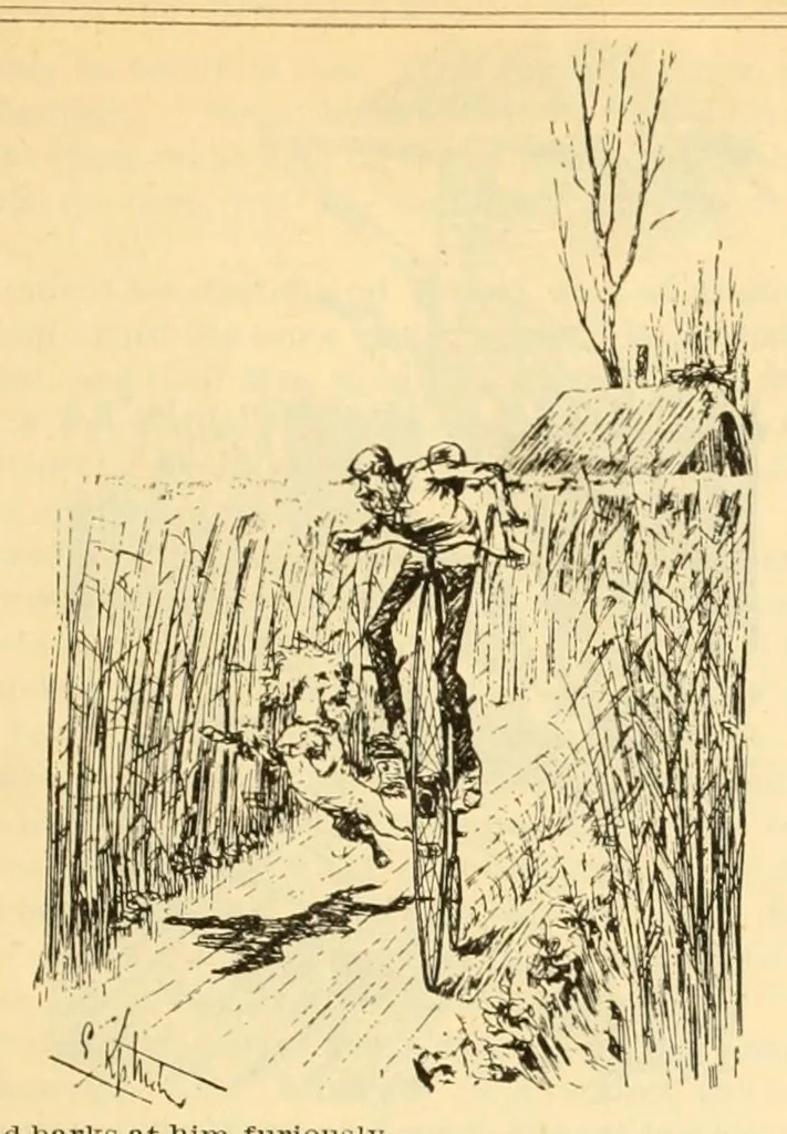 An illustration from The Wheelmen's gazette, 1886, leaf 239