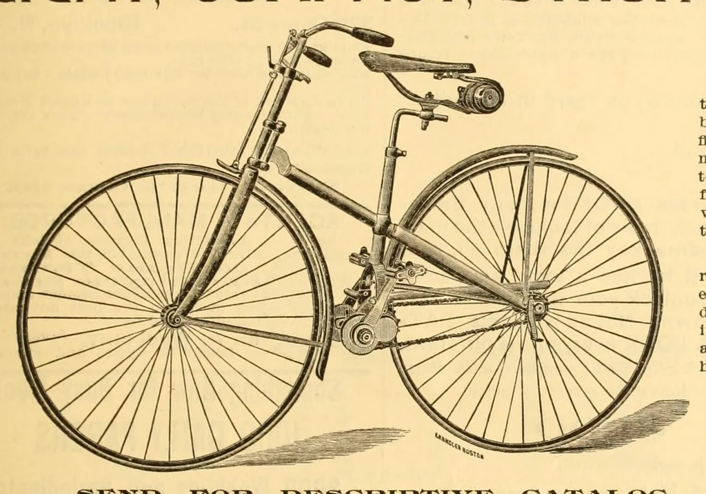 An illustration from The Wheelmen's gazette, 1886, leaf 25