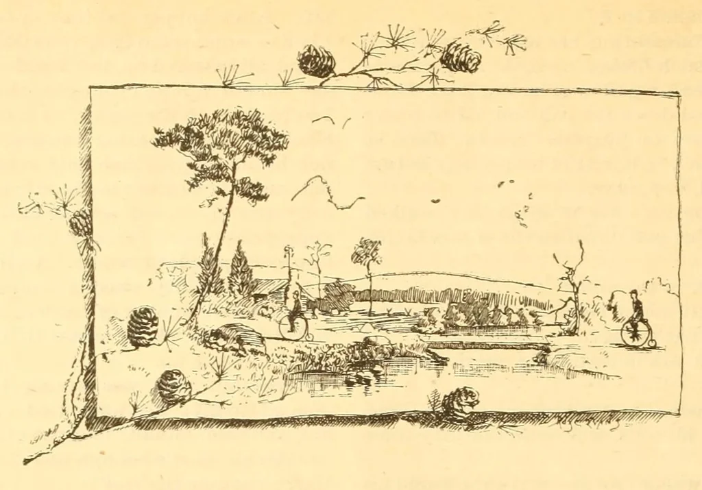 An illustration from The Wheelmen's gazette, 1886, leaf 270