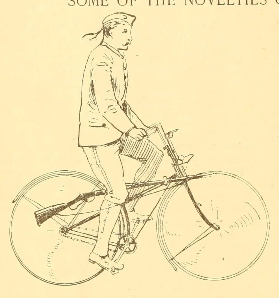 An illustration from The Wheelmen's gazette, 1886, leaf 44